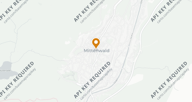 Map showing Tischlein deck dich - Mittenwald