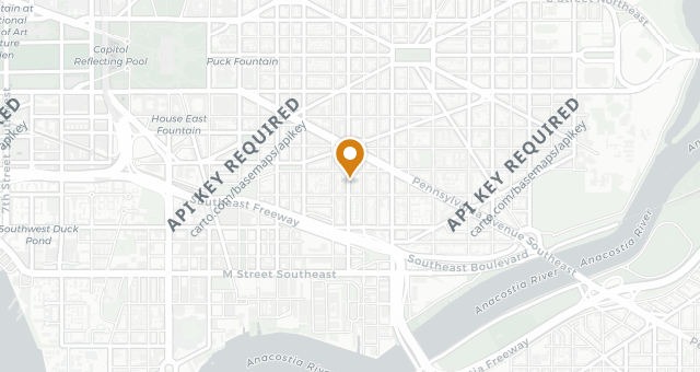 Map showing Omakase at Barracks Row