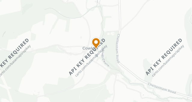 Map showing Cowley Manor