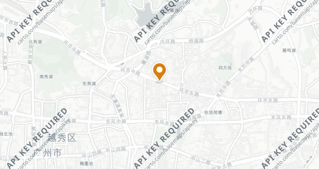 Map showing Hunan Cuisine