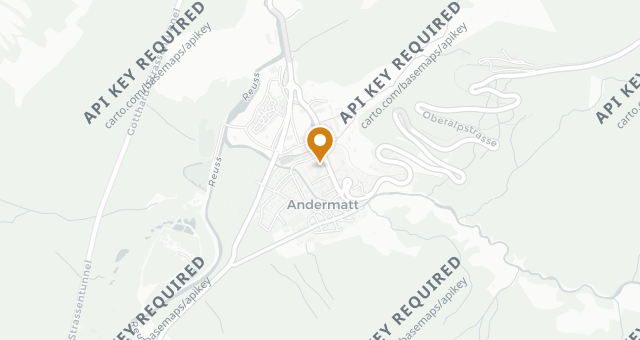 Map showing The Chedi Andermatt