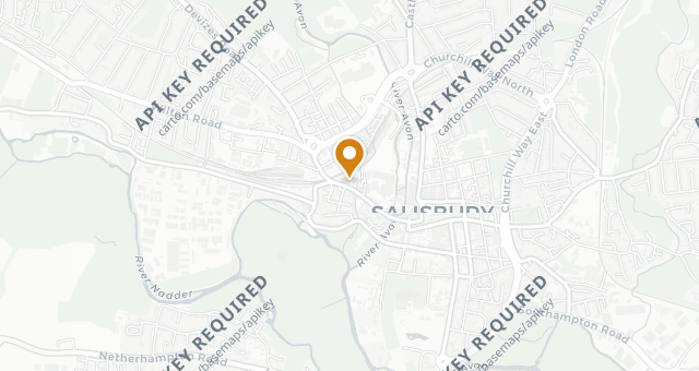 Map showing Fisherton Mill Gallery Café