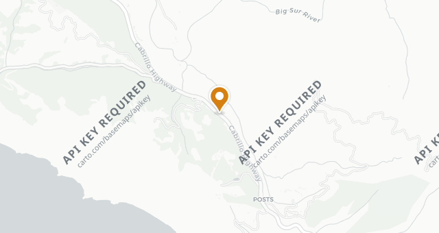 Map showing Sierra Mar Restaurant