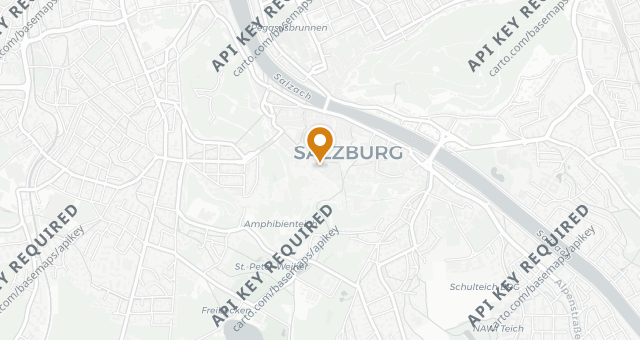 Map showing St. Peter Stiftskulinarium