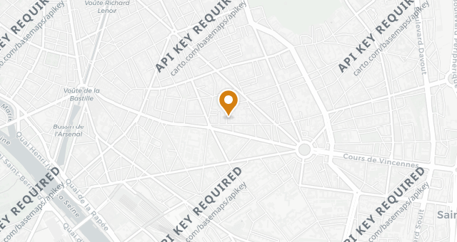 Map showing Café Singuliers