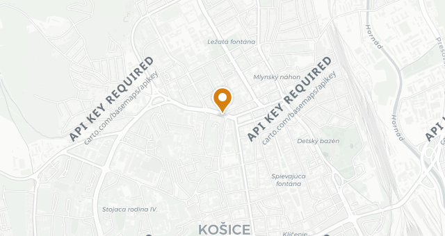 Map showing NICO CAFFÉ KOŠICE
