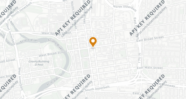 Map showing Butcher & Rose
