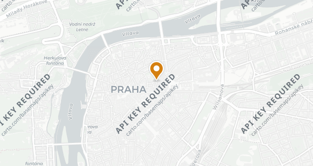 Map showing Buddha - Bar Prague