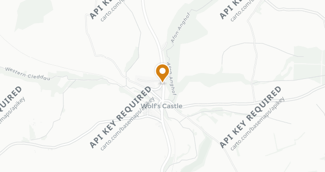 Map showing Allt Yr Afon