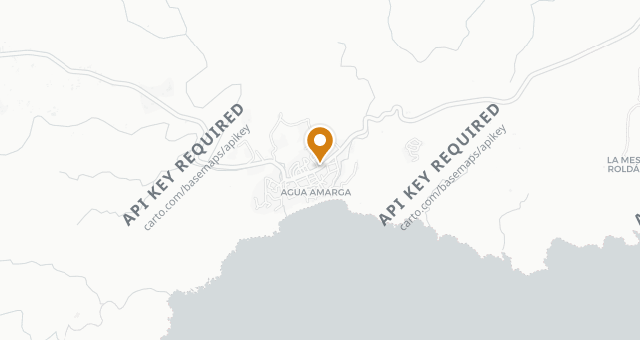 Map showing La Villa Agua Amarga