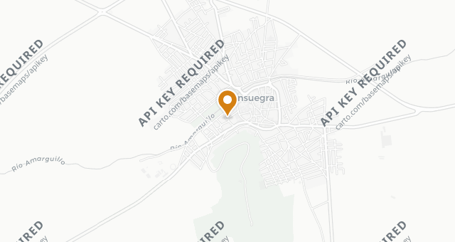 Map showing El Retorno