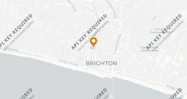 Map showing Flint Owl Bakery