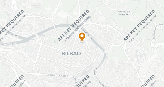 Map showing La Despensa del Etxanobe
