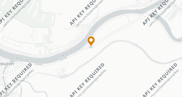 Map showing Villa Neretva