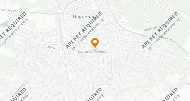 Map showing Le Jardin