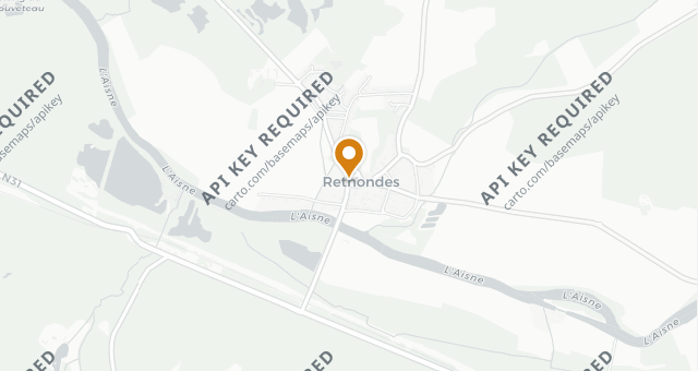 Map showing Auberge du Pont de Rethondes