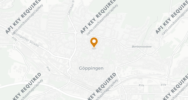 Map showing Restaurant Hohenstaufen