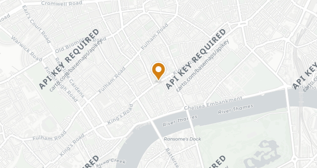 Map showing La Mia Mamma King's Road