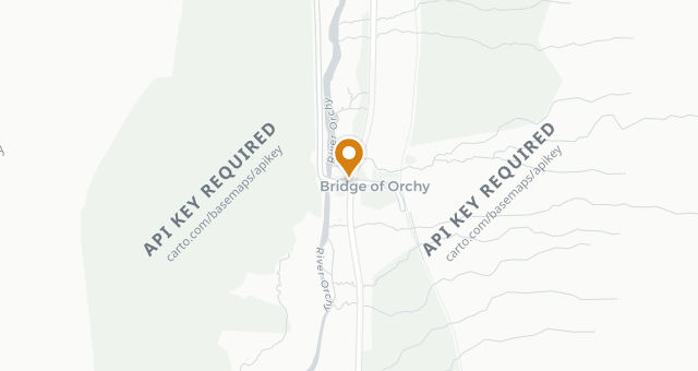 Map showing Bridge of Orchy Hotel