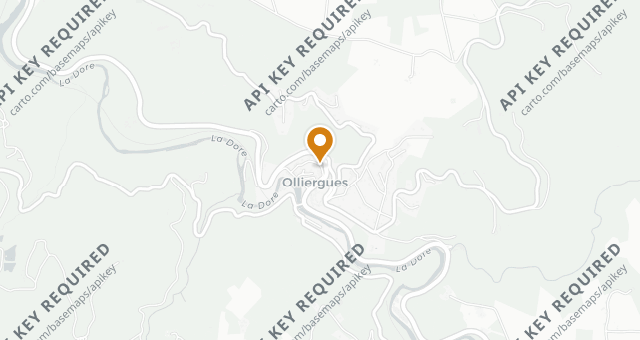 Map showing Auberge du Raisin