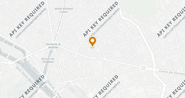 Map showing Buck Fried Chicken & More