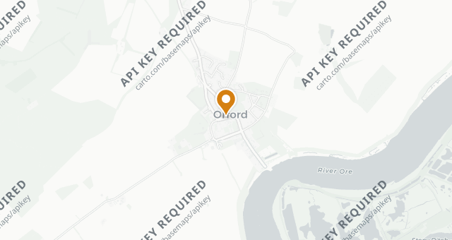 Map showing Butley Orford Oysterage
