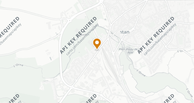 Map showing La Renaissance