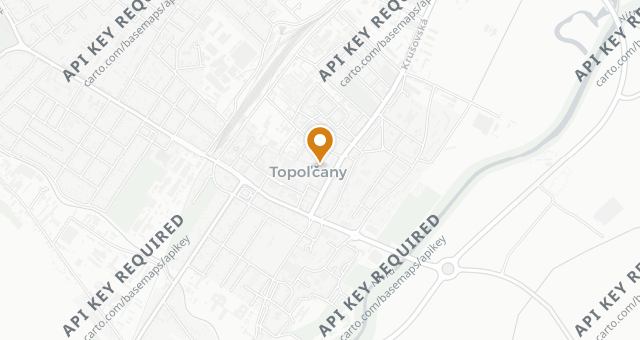 Map showing Verde Topoľčany