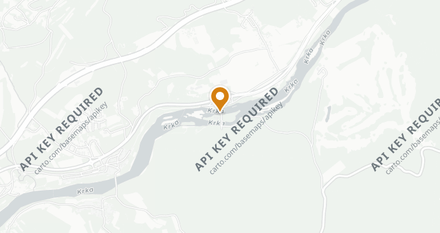 Map showing Restavracija Grad Otočec