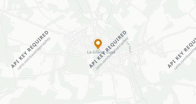 Map showing Le Lucé