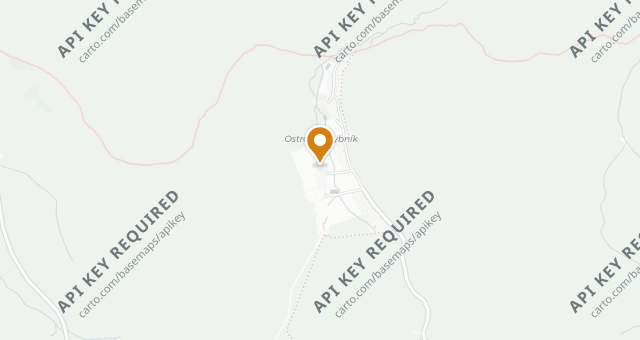 Map showing Hotel Ostrov