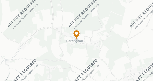 Map showing The Barrington Bakery