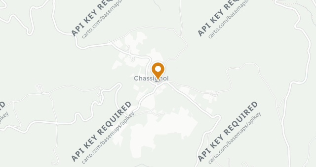 Map showing Auberge de Chassignolles
