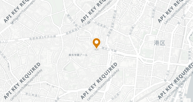 Map showing Azabu Kadowaki