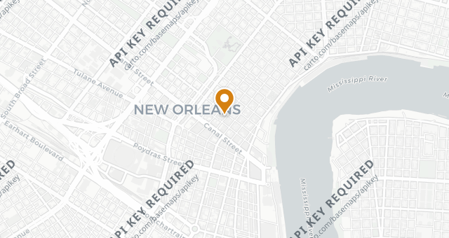 Map showing Galatoire's 33 Bar and Steak