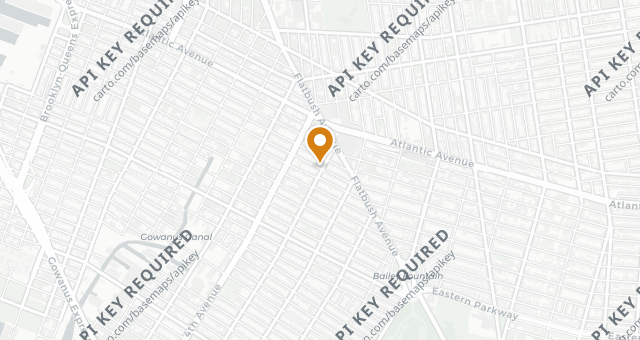 Map showing Pizza Secret
