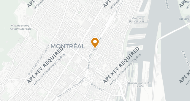 Map showing Moishes