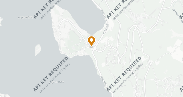 Map showing Villa Crespi