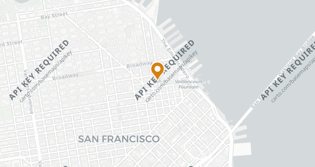 Map showing San Francisco Wine Society