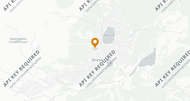 Map showing Waldhotel Arosa