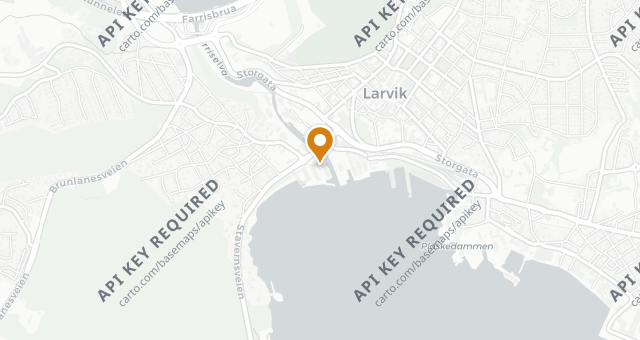 Map showing Sjøslag Restaurant