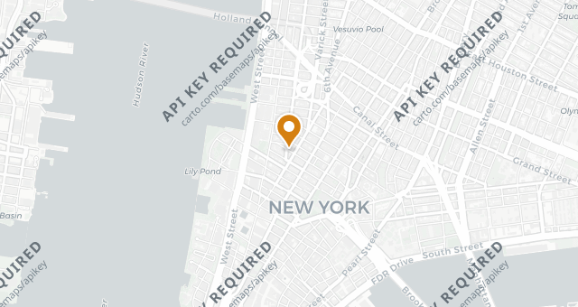 Map showing Restaurant Marc Forgione