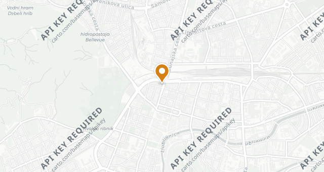 Map showing B-Restavracija