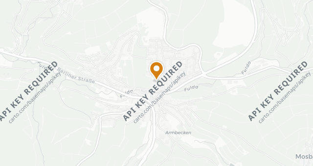 Map showing Kaufmann's Restaurant am Schlosspark
