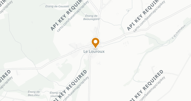 Map showing La Table du Prieuré