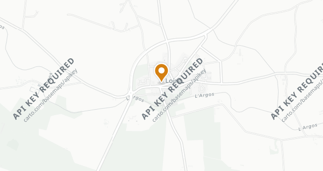 Map showing Auberge de la Diligence