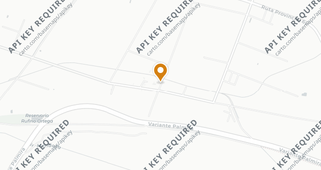 Map showing Casa Vigil