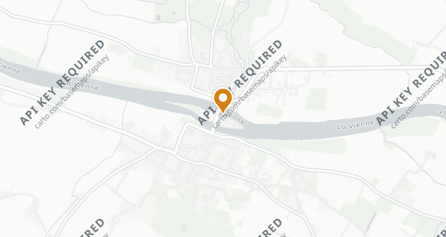 Map showing Auberge de l'Île