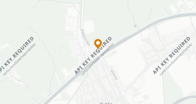 Map showing Koliba na Vršku