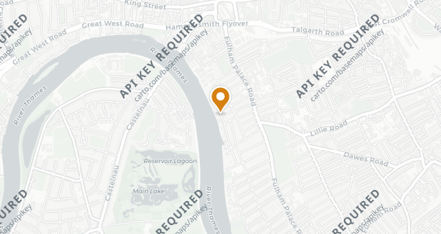 Map showing The River Café Café